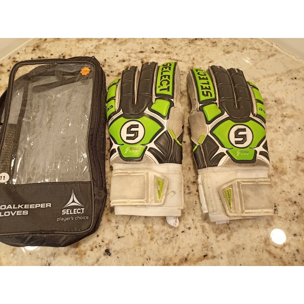 Select 33 HG Hard Ground TURF Finger Protection Soccer Goalkeeper Gloves 11 a2